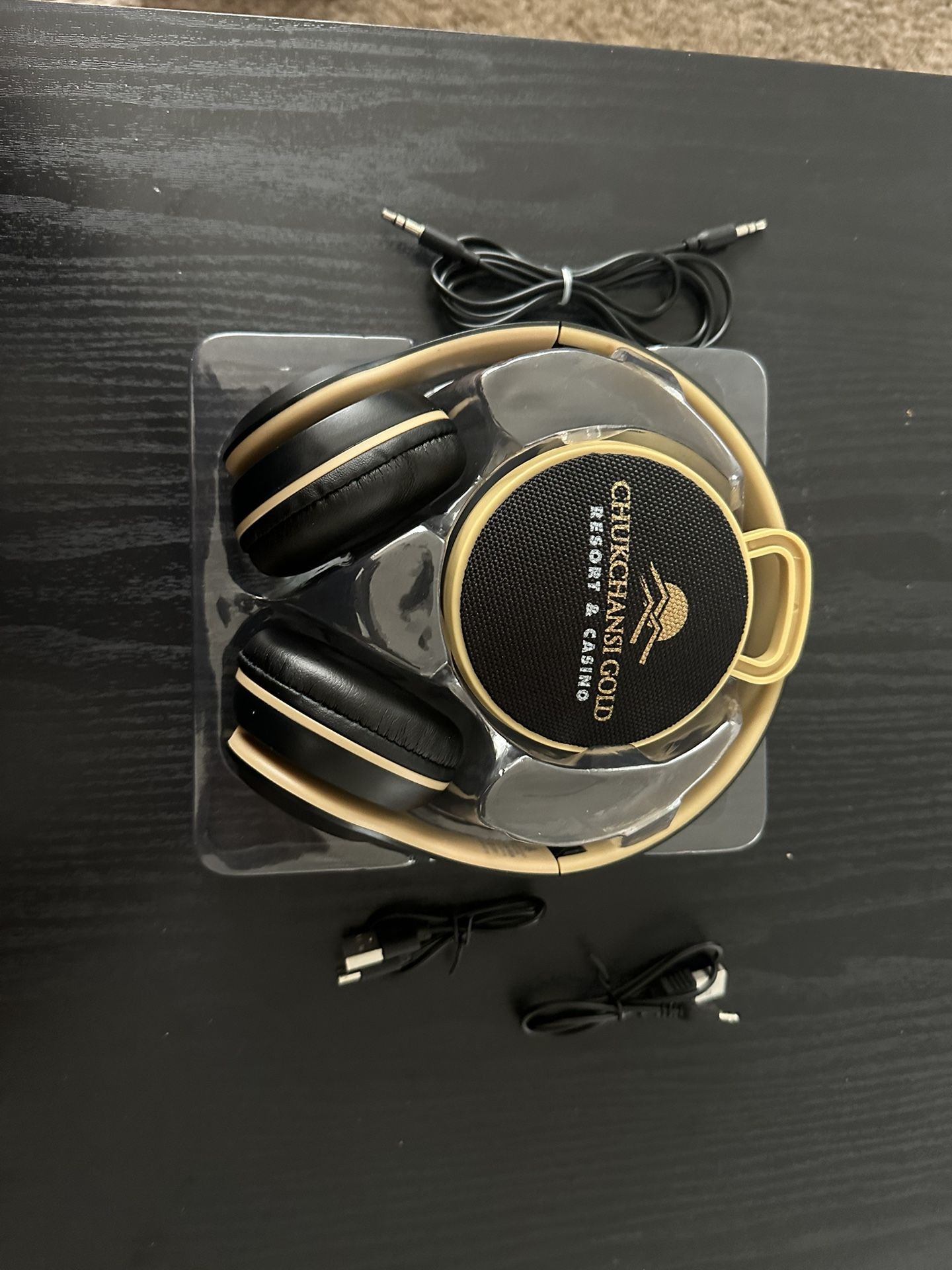 Wireless Headphones + Bluetooth Speaker Set - NEW