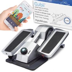 Cubii Pro Seated Under Desk Elliptical Trainer, Bluetooth, Adjustable Magnetic Resistance, Chrome