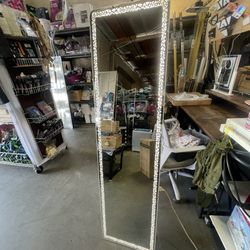 LED Mirror - 60” x 16” LED Touch Button Mirror with Stand Switchable color LED