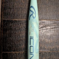 Teal Icon Baseball Bat