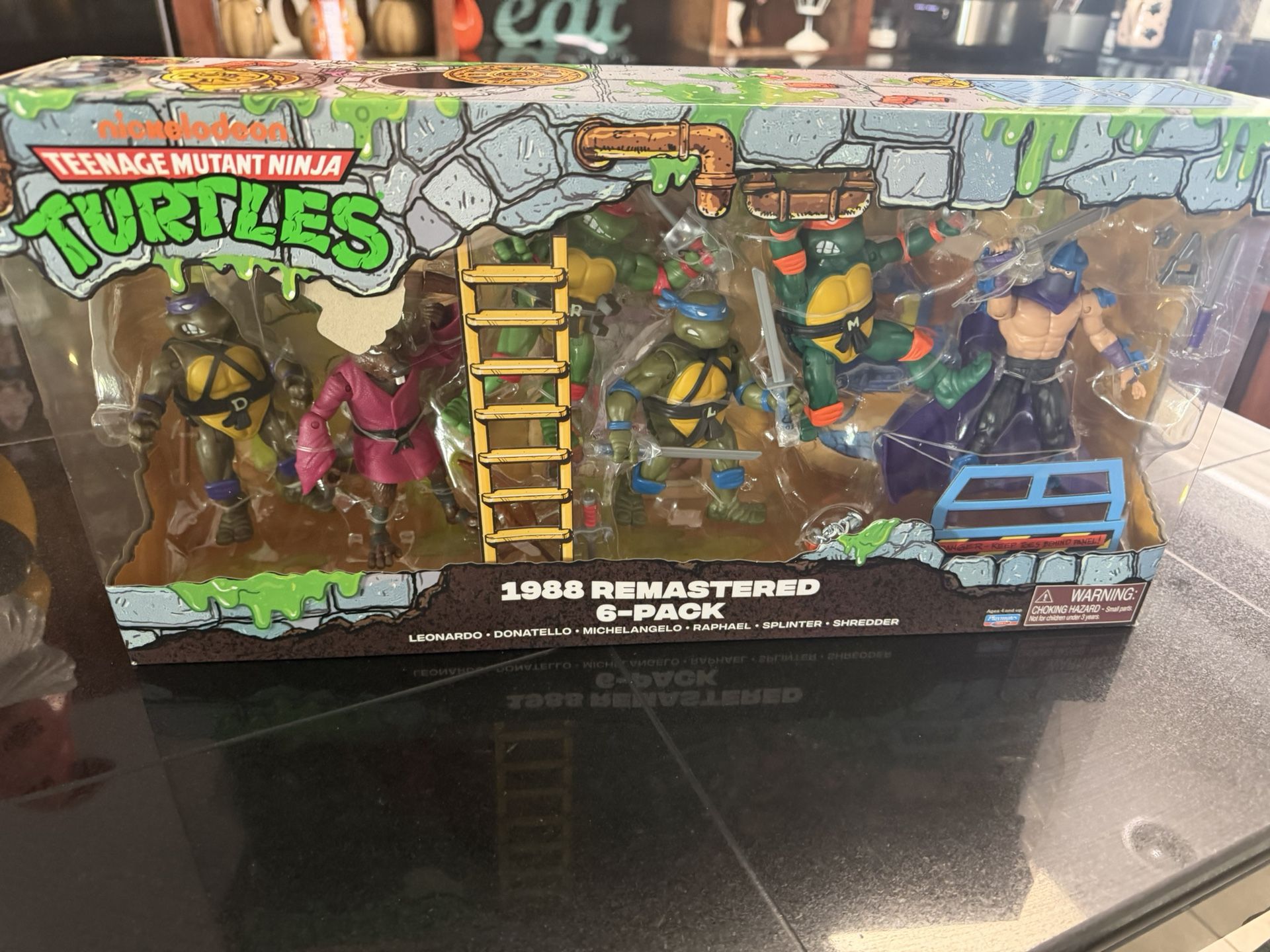 Playmates Teenage Mutant Ninja Turtles 1988 Remastered 6 Pack New!