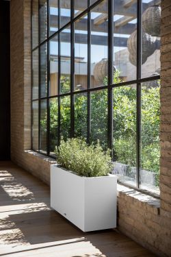Veradek Block Series Long Box Planter - Rectangular Outdoor Planter