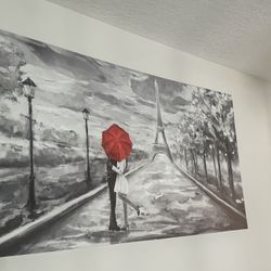 Romantic Paris Canvas Art