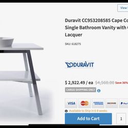 Duravit Vanity With new Sink