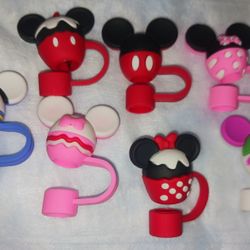 7pc Mickey Straw Toppers 