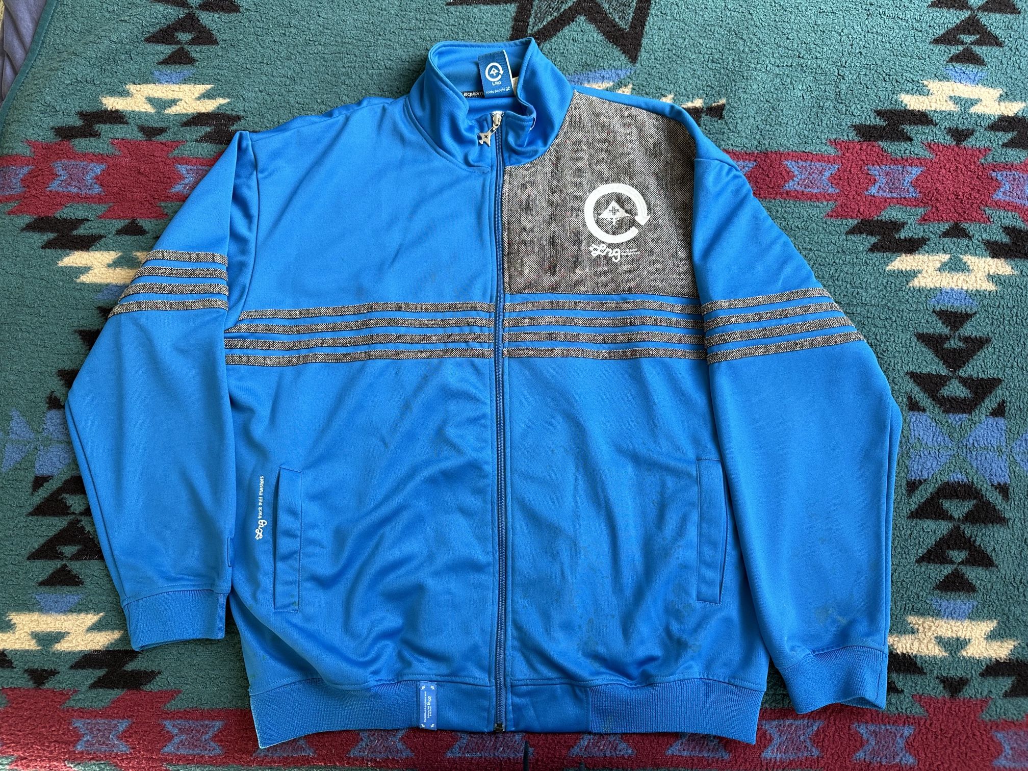 Vintage LRG Blue Full Zip Jacket Men Size XXL