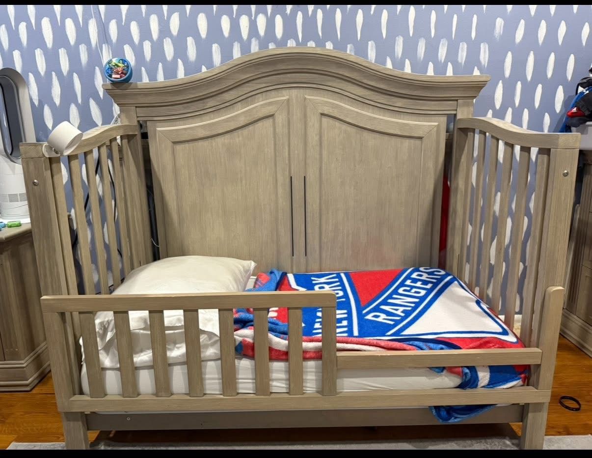 Sorelle Providence Crib Toddler Bed (both) Color Heritage Fog