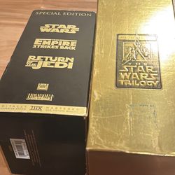 Star Wars Trilogy VHS Tapes 