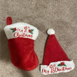 Baby’s 1st Christmas Hat And Stocking 