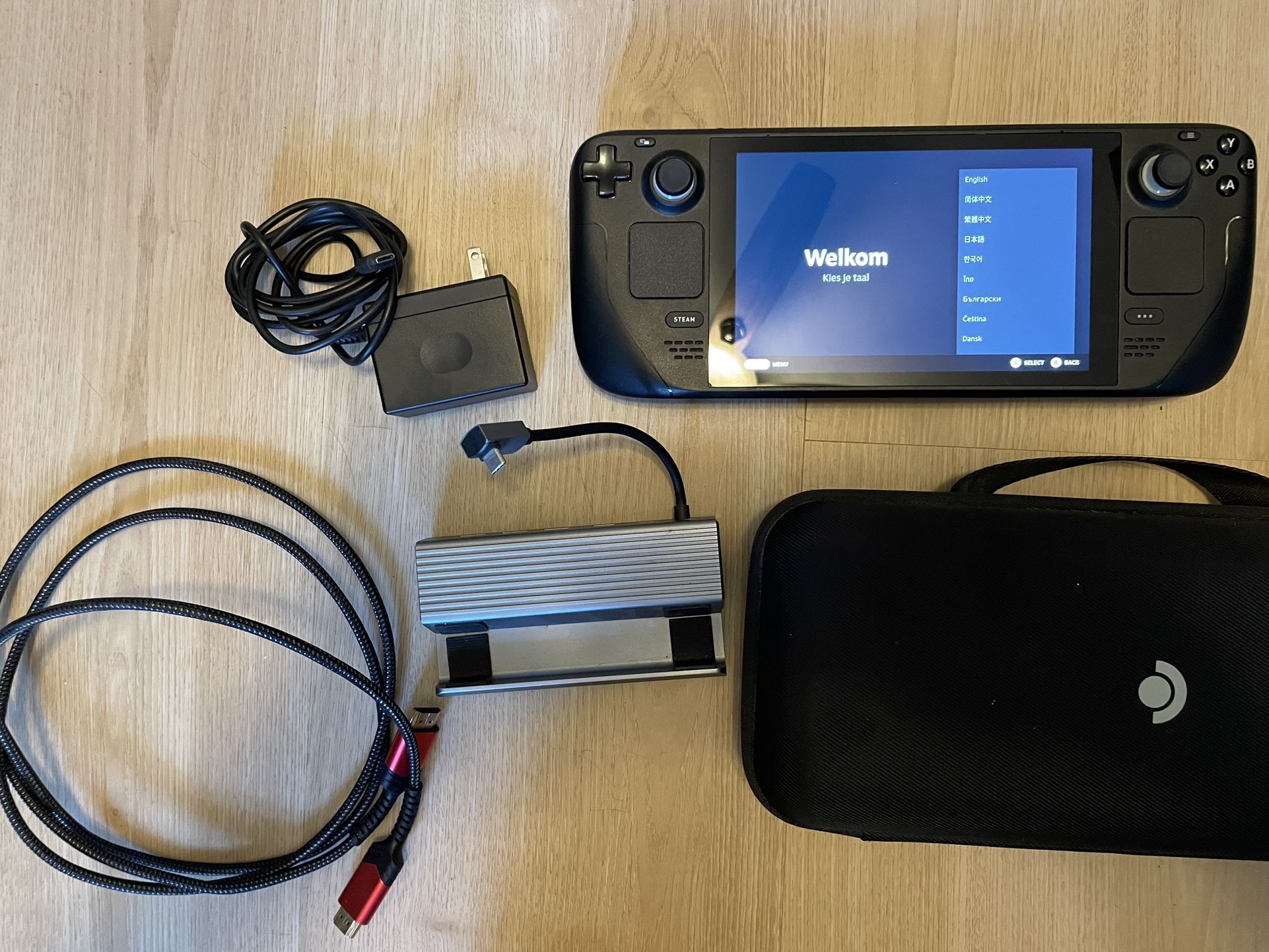 Steam Deck 64GB W/1TB Micro SD, Dock, Case