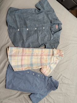 Boy button down shirts size 8