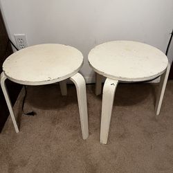 2 Wooden Stools/tables 