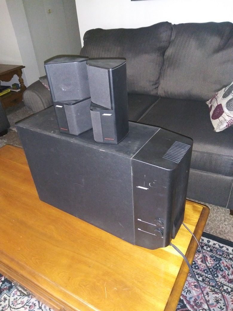 Bose Acoustimass Subwoofer and Two speakers