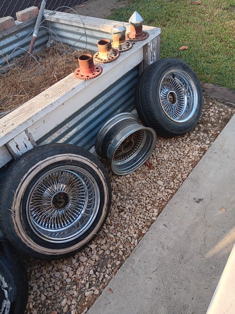 Spare Spoke Rims 14x7 5 Lug Adapters