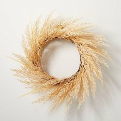 24" Faux Bleached Wheat Grass Plant Wreath - Hearth & Hand™ with Magnolia