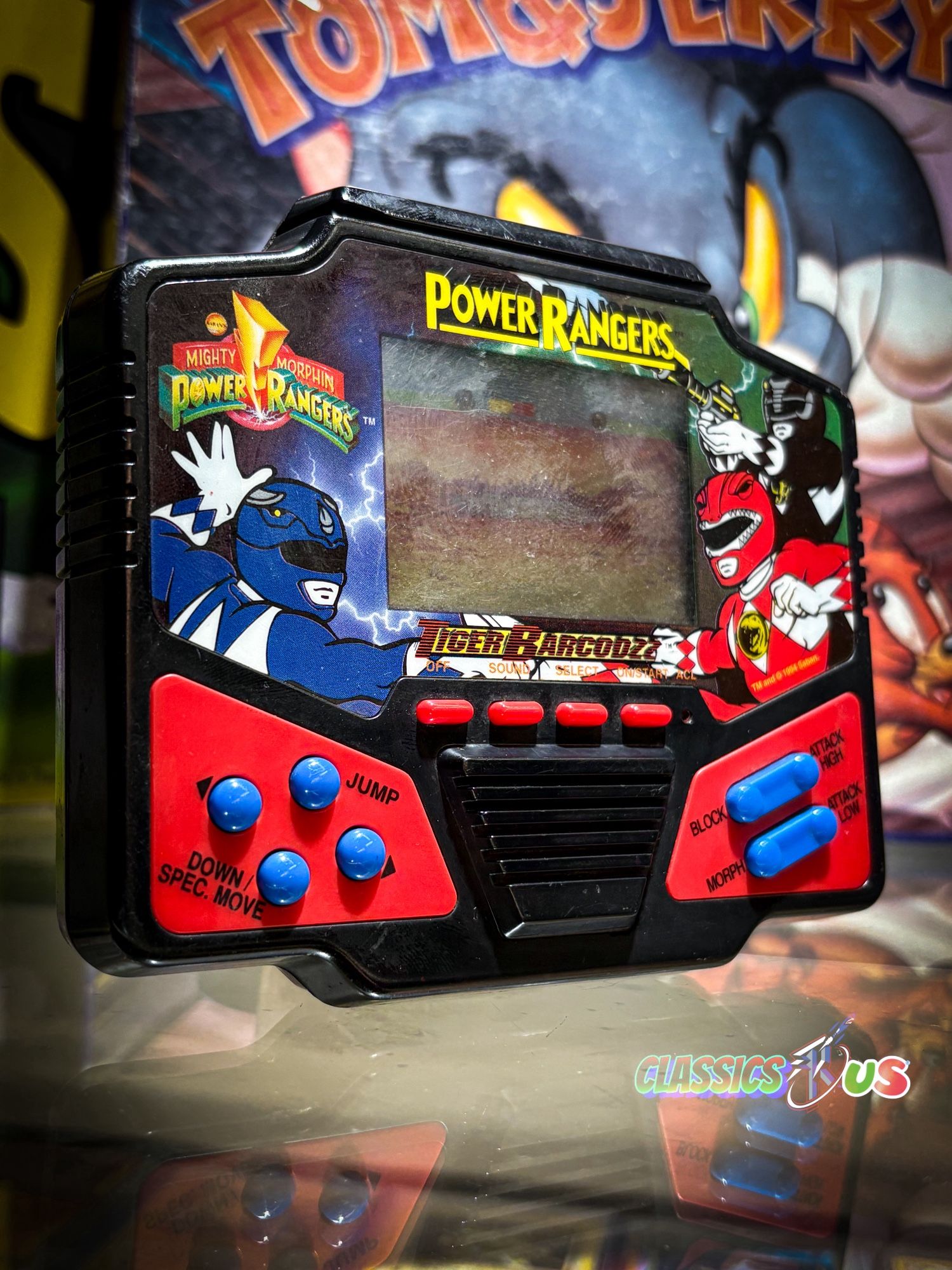 1994 Tiger Mighty Morphin Power Rangers Tiger Barcodzz Handheld Electronic Game