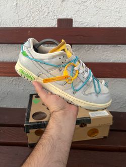 Nike Dunk Low Off white Lot 2 Size 9.5M - Read Description