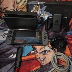 Unpatched 2017 V1 Gray Nintendo Switch Console