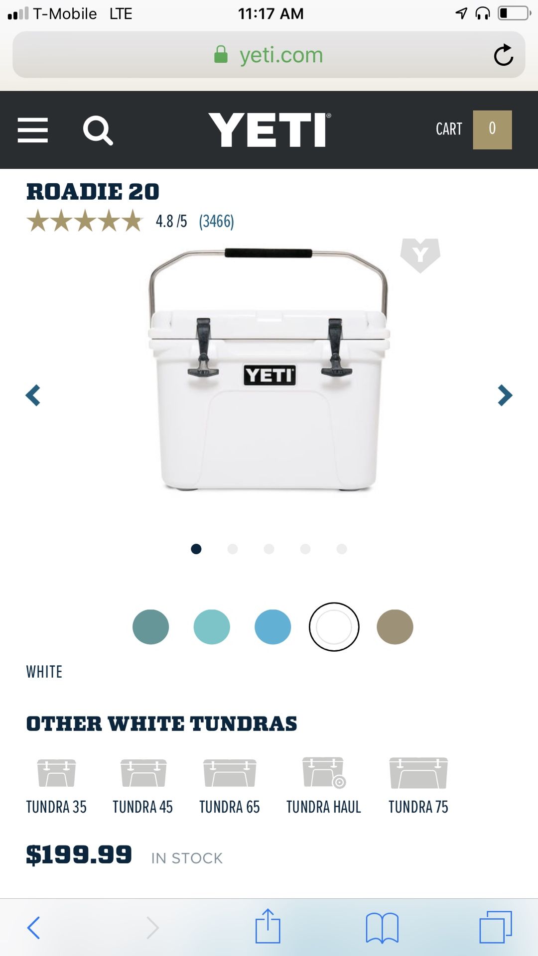 YETI COOLER doesn’t come with basket PICK UP ONLY