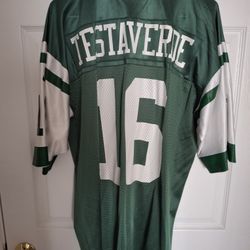 New York Jets Testaverde 16 Adult Large Nfl Football Jersey