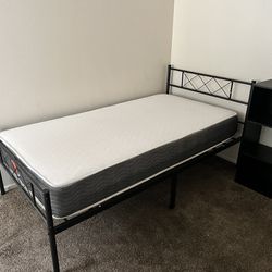 Twin Platform Bed Frame And Mattress 