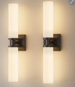 Shinning Black Wall Sconces Set of 2 (22 Inch)