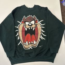 1995 Taz Looney Tunes Crew Neck 