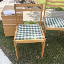 Four free dining chairs
