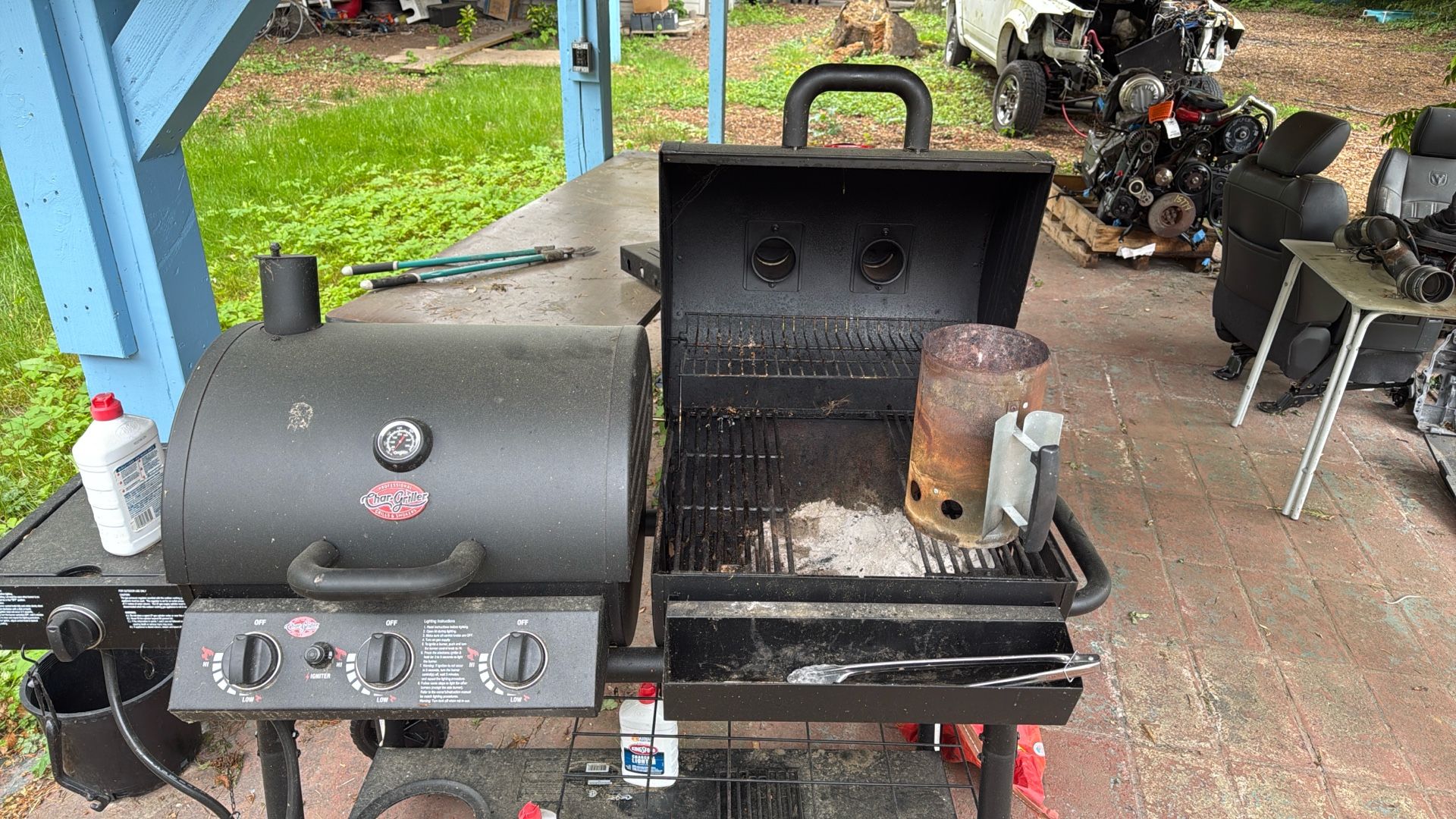 Propane Grill And Bbq Smoker