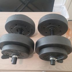 2.  20 Pound Dumbbells