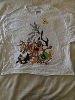 Looney Tunes white cotton t-shirt Size