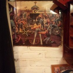 1980's  Easy Rider 10 Yr Anniversary Clock
