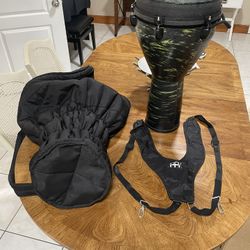 Djembe W/ Stand , Carry Case And Strap