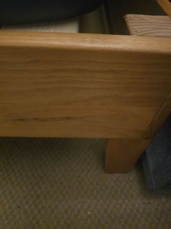 Walnut bed frame Queen size