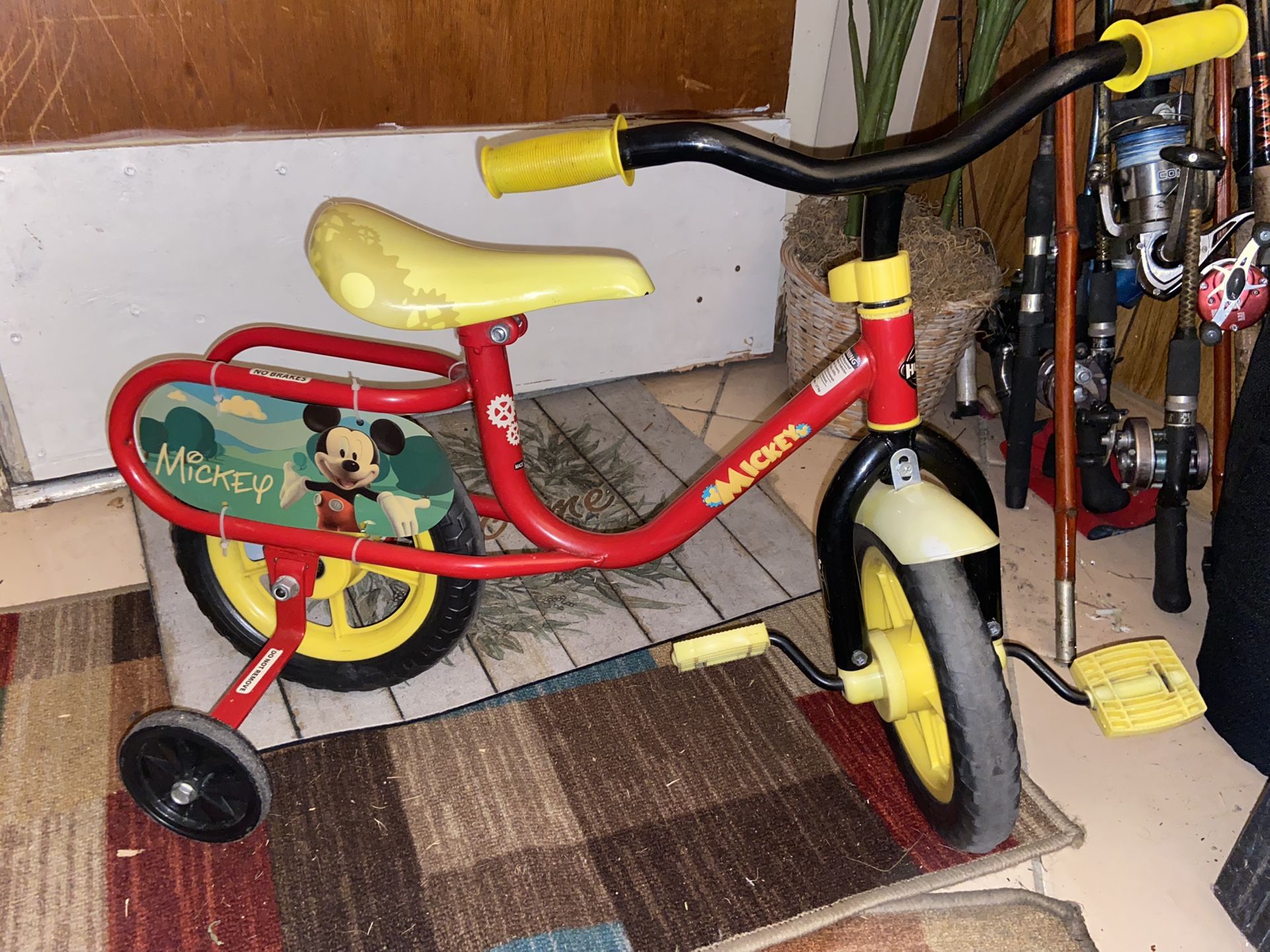 Small Mickey Mouse Bike With Training Wheels