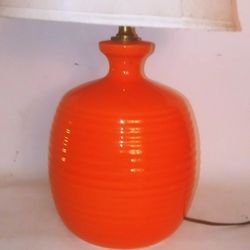 Vintage California pottery lamp