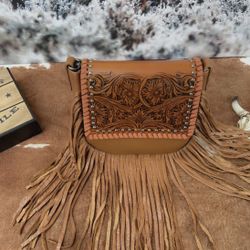 Montana West Leather Crossbody 