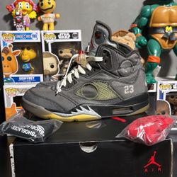 JORDAN 5 OFF WHITE MUSLIN