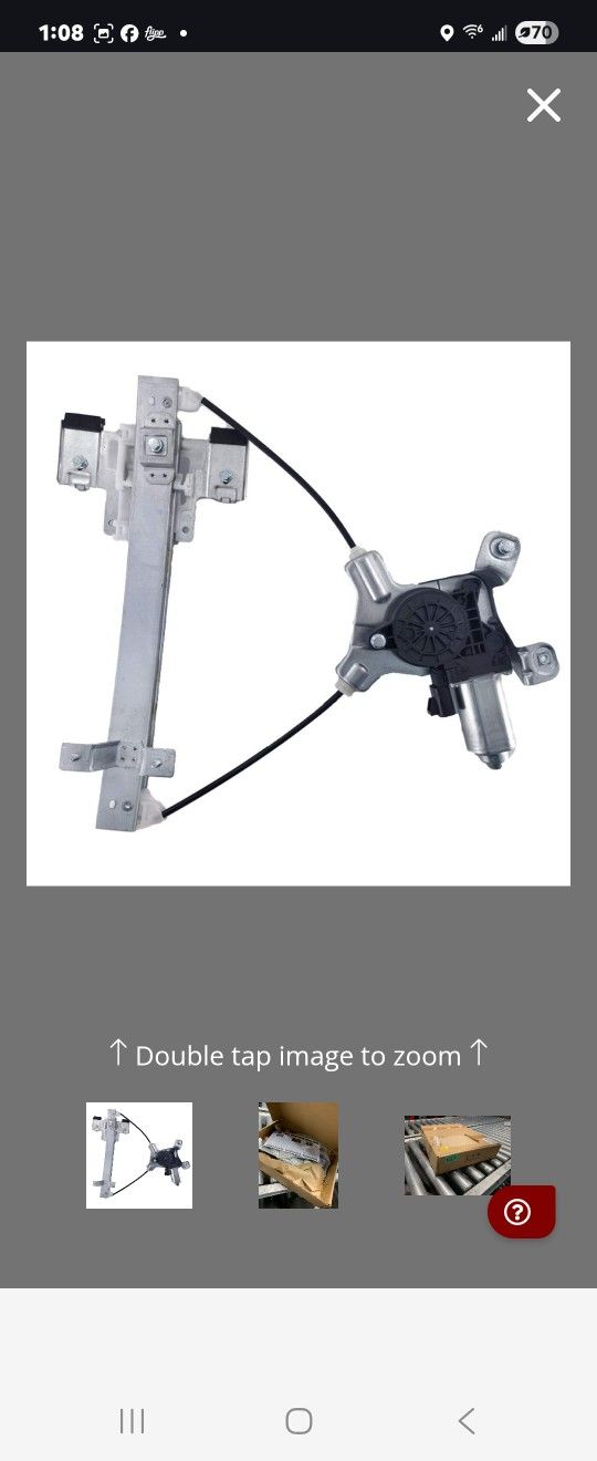 FFFauto 741-390 Rear Driver Left Side Power Window Regulator Motor compatible with 2007-2014 Cadillac Escalade(NOT FIT ESV or EXT)/2007-2014 Chevy Tah