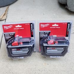 Milwaukee 18v Batteries 12.0 High Output Brand New Sealed