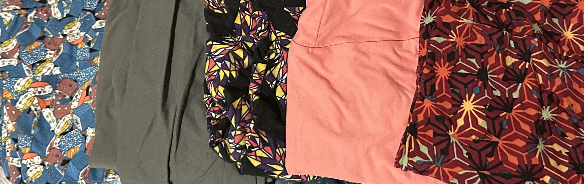 5 Pair Of Lularoe Leggings, One Size