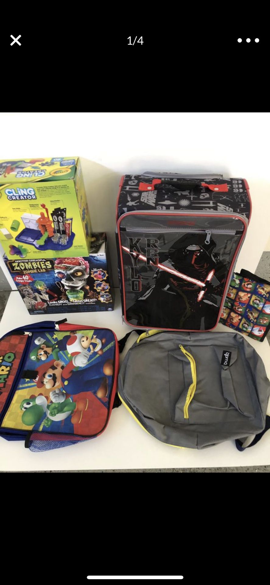 School bag pack,lunch bag and toy