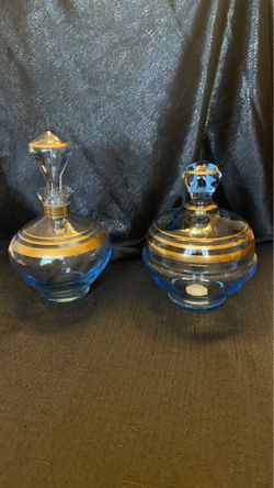 Vintage Dresser box and Perfume bottle