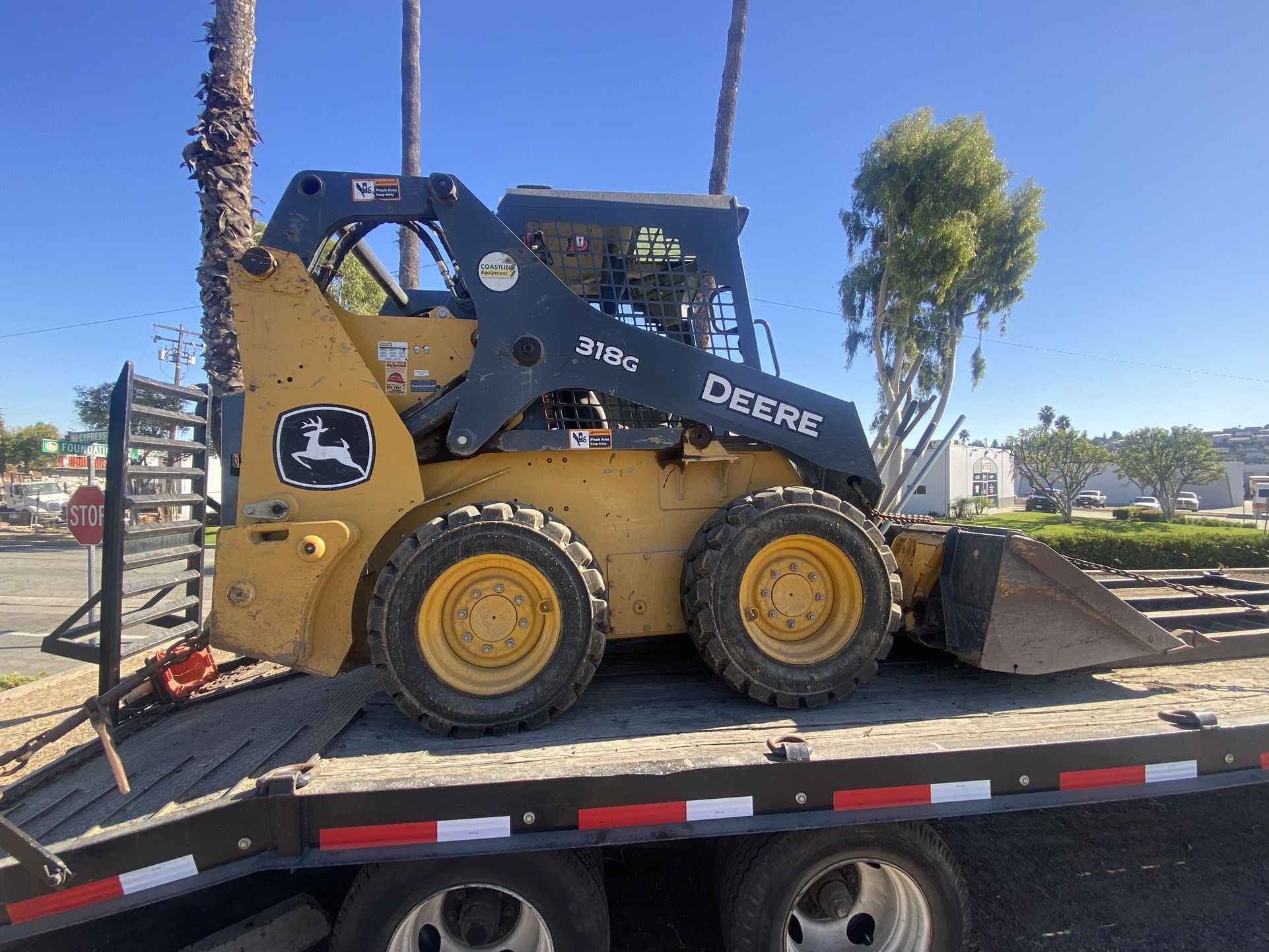 John Deer. Tractor And Trailer