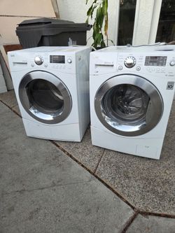 LG washer and dryer, front load