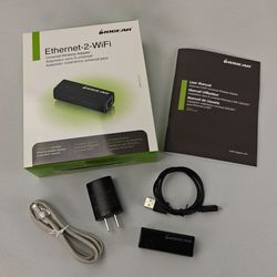 IOGEAR Ethernet to WiFi Adapter GWU637 - Full Kit - Works Great