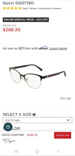 Brand New Gucci Eye Glasses