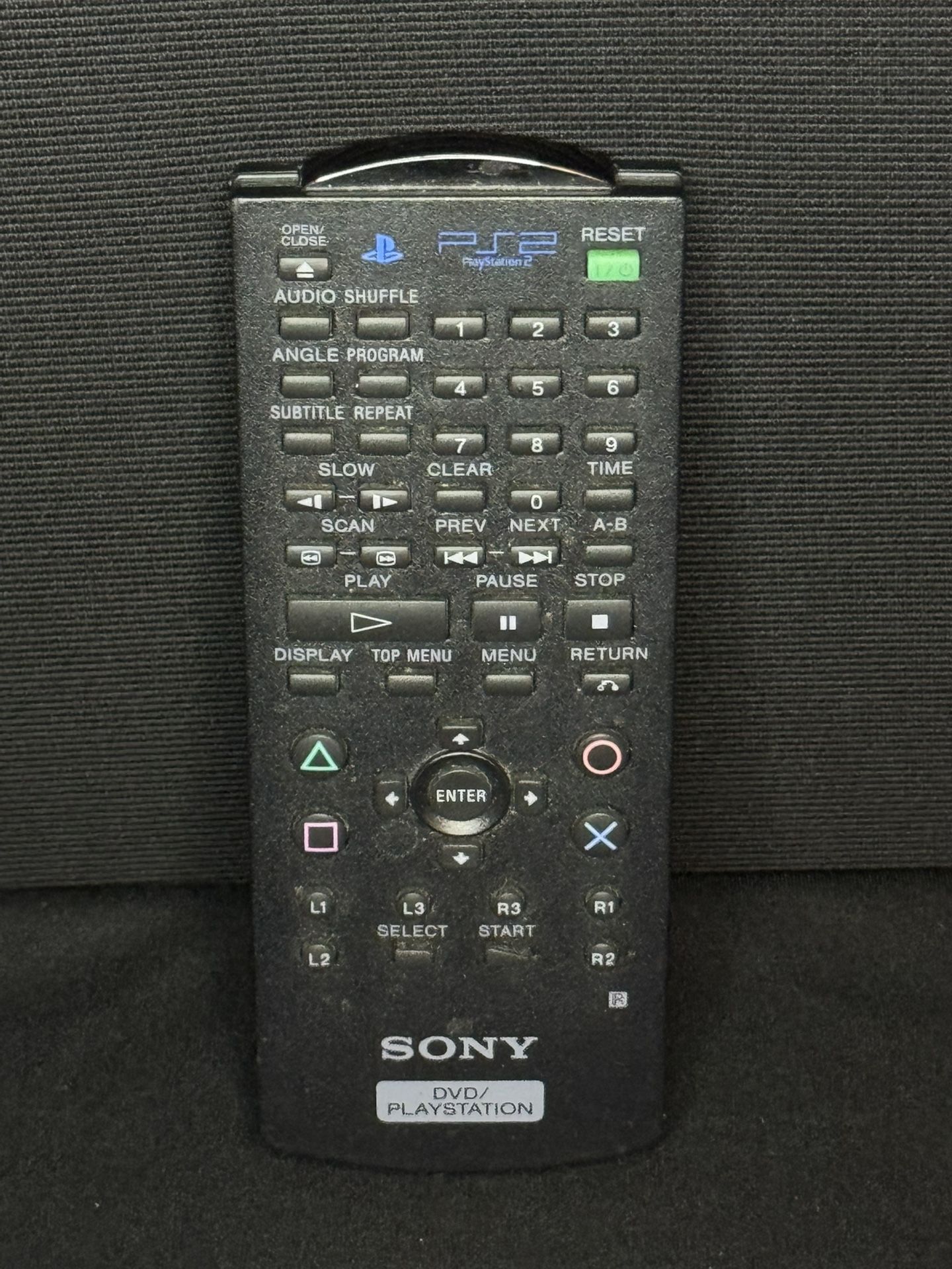 Sony PlayStation 2 (PS2) DVD Remote Control SCPH-10420 No Receiver Dongle - Used