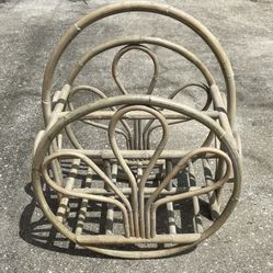 Rattan Magazine Rack 