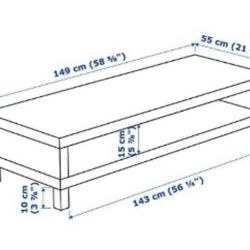 IKEA TV STAND / 58 in. Wide / Good Condition